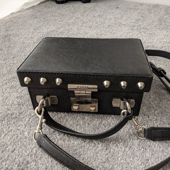 Guess Studded Black Box Bag - Picture 4 of 8